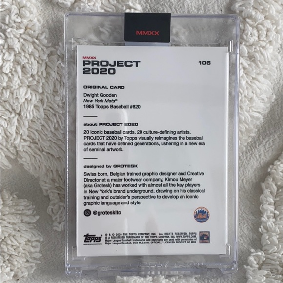 TOPPS PROJECT 2020- DWIGHT GOODEN - Picture 8 of 9